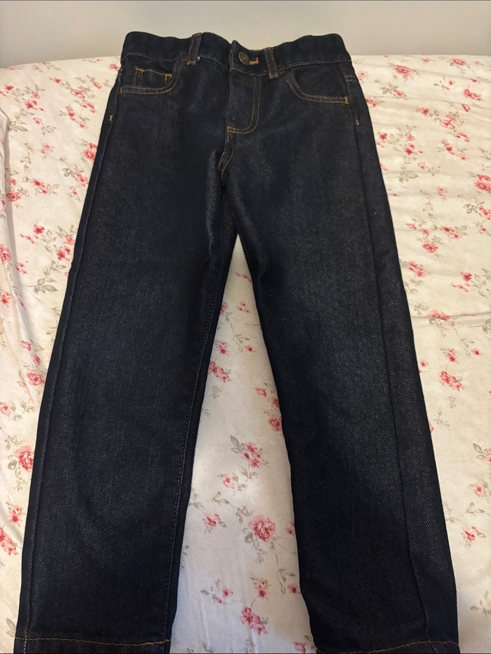 Dark blue jeans